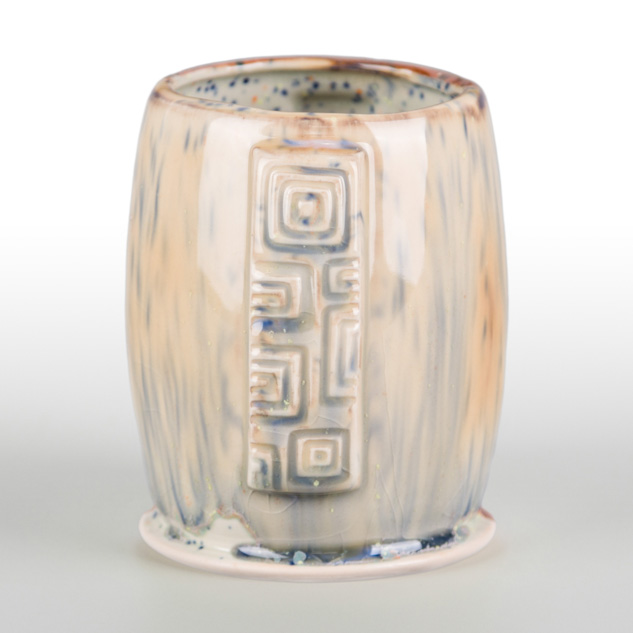 SW-223 Milk Glass over SW-221 Mint Speck