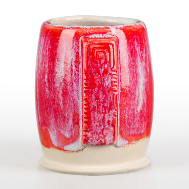 SC-73 Candy Apple Red over SW-223 Milk Glass