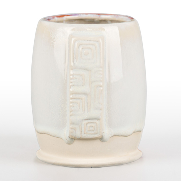 SW-106 Alabaster over SW-223 Milk Glass