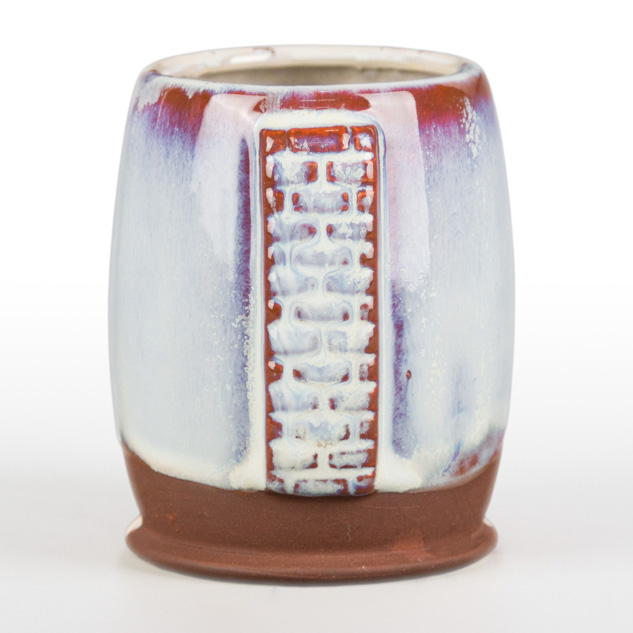 SW-106 Alabaster over SW-223 Milk Glass on EG-003 Brick Red Engobe