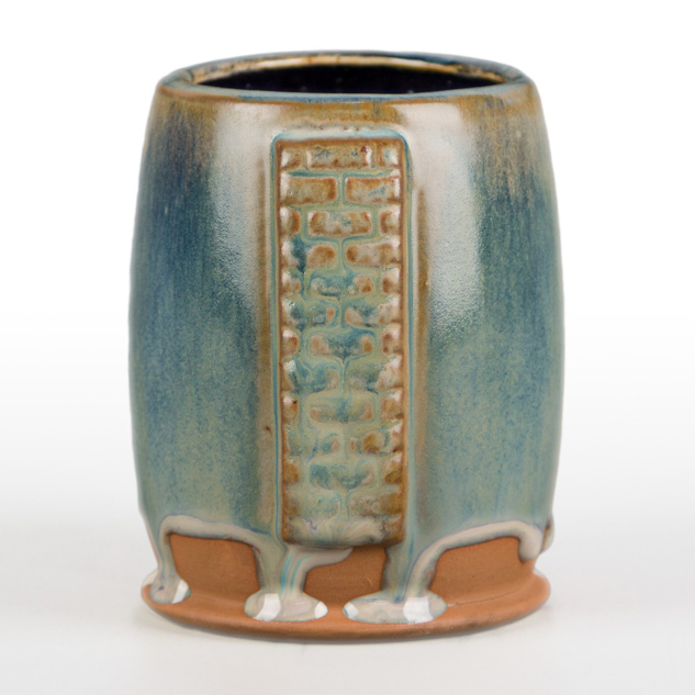 SW-173 Amber Quartz over SW-223 Milk Glass on EG-007 Terracotta Engobe