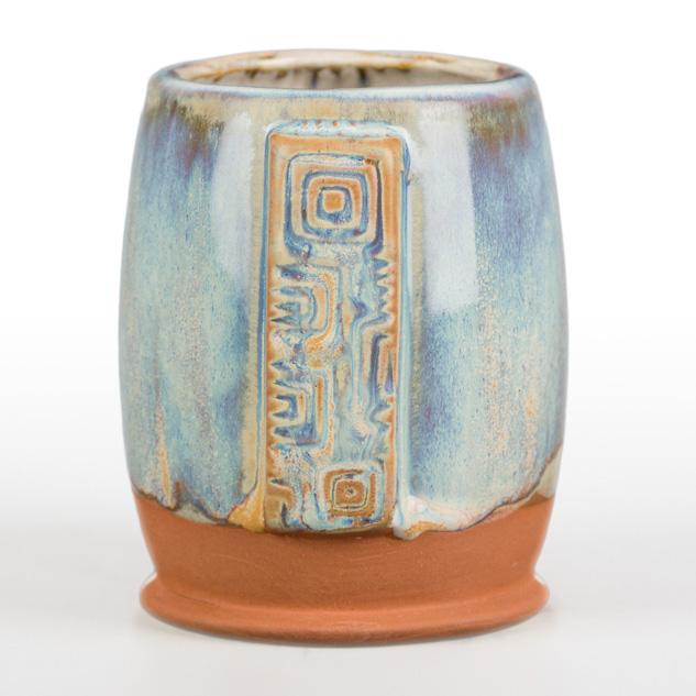 SW-173 Amber Quartz over SW-223 Milk Glass on EG-007 Terracotta Engobe