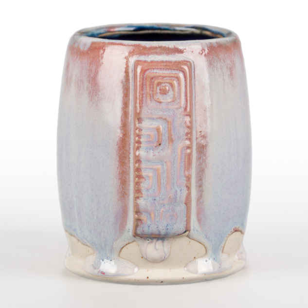 SW-198 Rose Quartz over SW-223 Milk Glass on EG-002 Speckled Buff Engobe