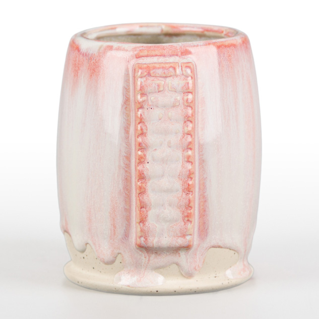 SW-198 Rose Quartz over SW-223 Milk Glass on EG-002 Speckled Buff Engobe