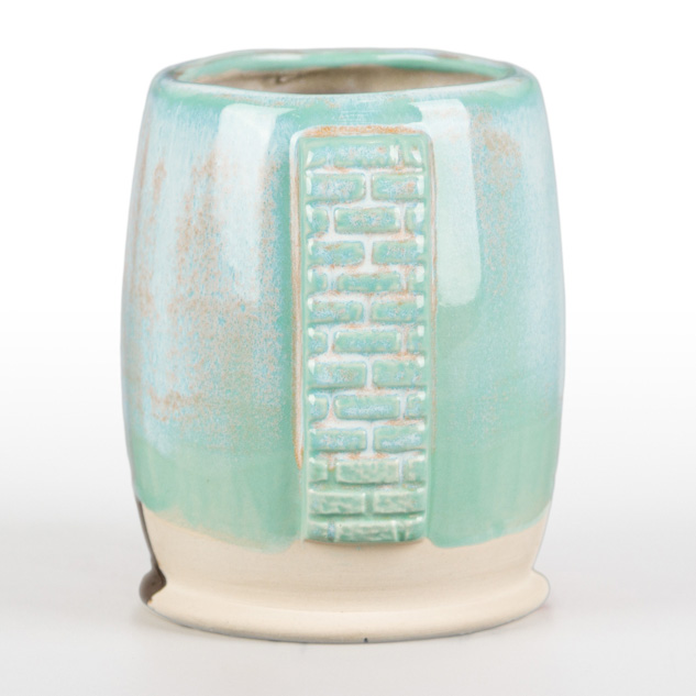 SW-515 Aqua Gloss over SW-223 Milk Glass