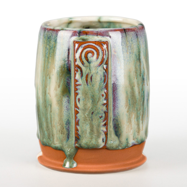 SW-222 Green Jasper over SW-131 Birch on EG-007 Terracotta Engobe