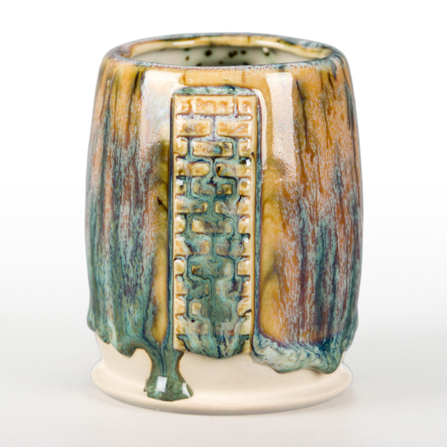 SW-222 Green Jasper over SW-204 Amber Topaz