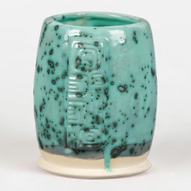 SW-515 Aqua Gloss over SW-147 Moonscape