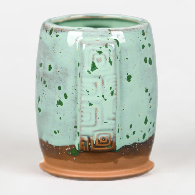 SW-514 Sage Gloss over SW-171 Enchanted Forest on EG-007 Terracotta Engobe