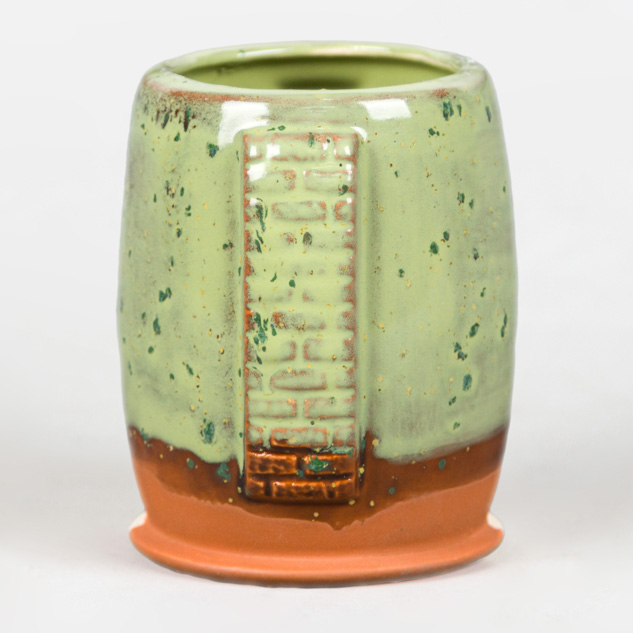 SW-514 Sage Gloss over SW-171 Enchanted Forest on EG-007 Terracotta Engobe