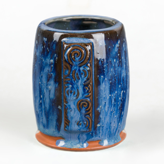 SW-255 Gray Opal over SW-116 Robin’s Egg on EG-007 Terracotta Engobe