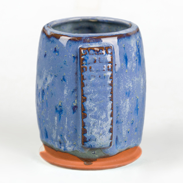 SW-255 Gray Opal over SW-116 Robin’s Egg on EG-007 Terracotta Engobe