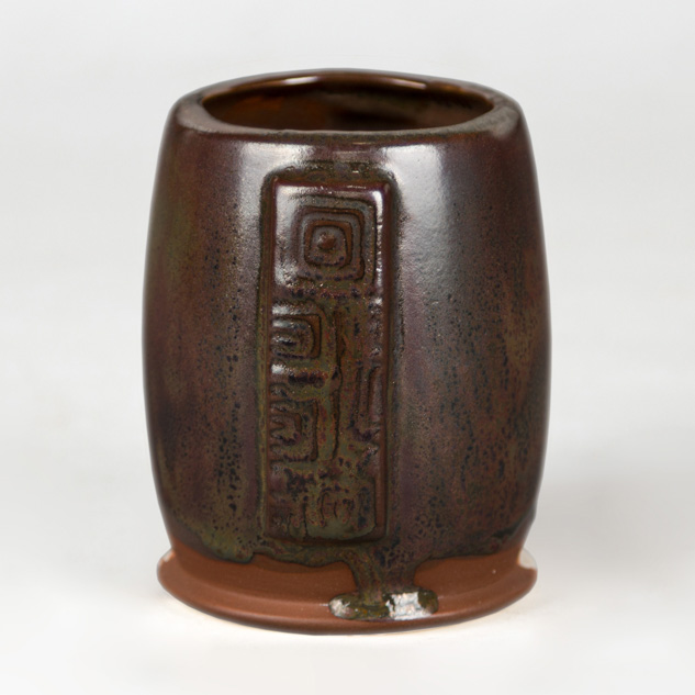 SW-130 Copper Jade over SW-122 Maycoshino on EG-003 Brick Red Engobe