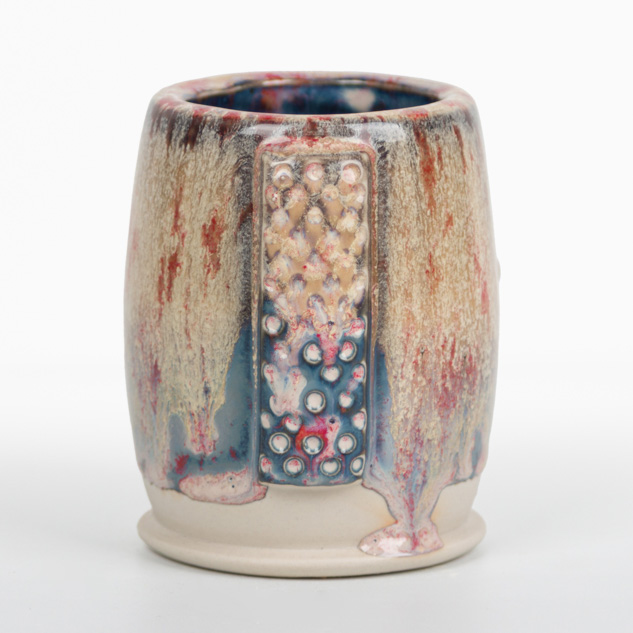 SW-408 White Flux over SW-226 Pink Pearl
