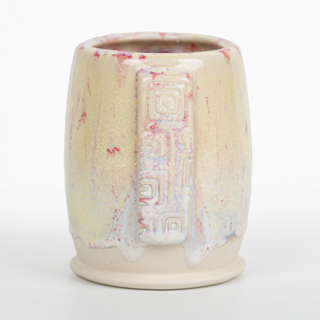 SW-408 White Flux over SW-226 Pink Pearl