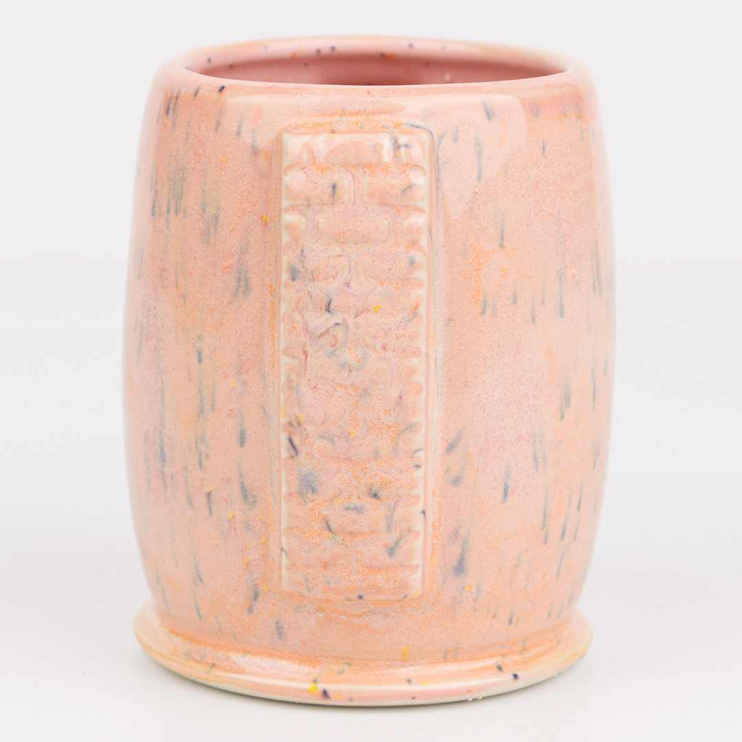 SW-168 Coral Sands over SW-230 Pink Speck