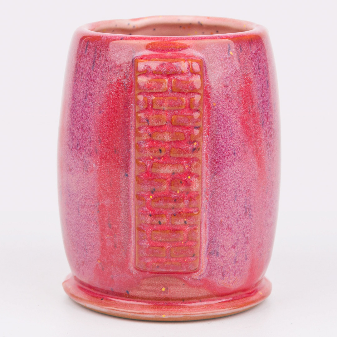 SW-177 Raspberry Mist over SW-230 Pink Speck on EG-007 Terracotta Engobe