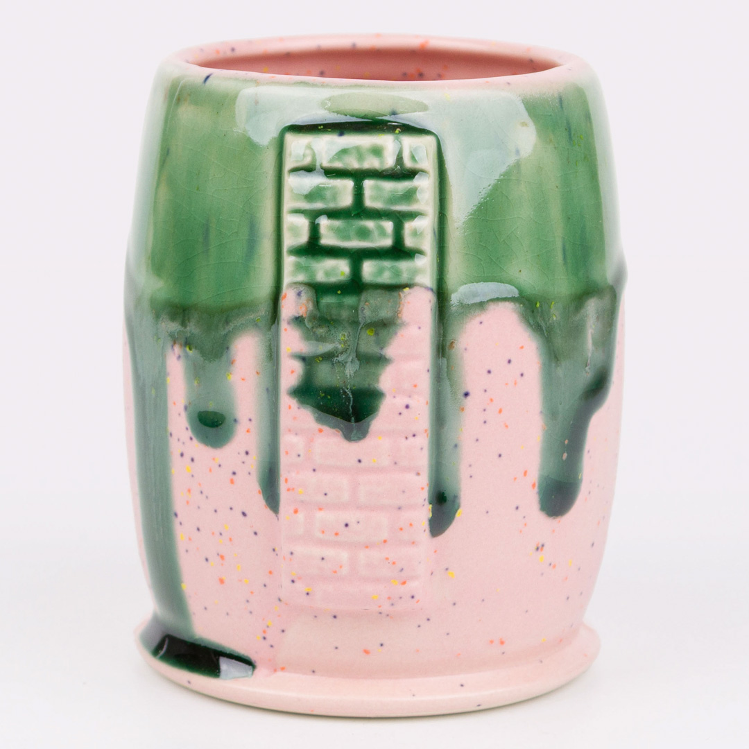 SW-230 Pink Speck over EL-156 Bluegrass