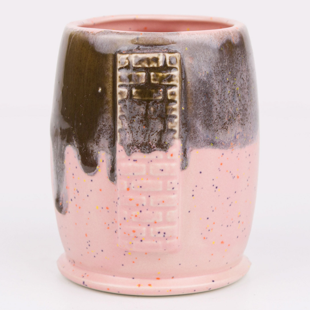SW-230 Pink Speck over SW-402 Dark Flux