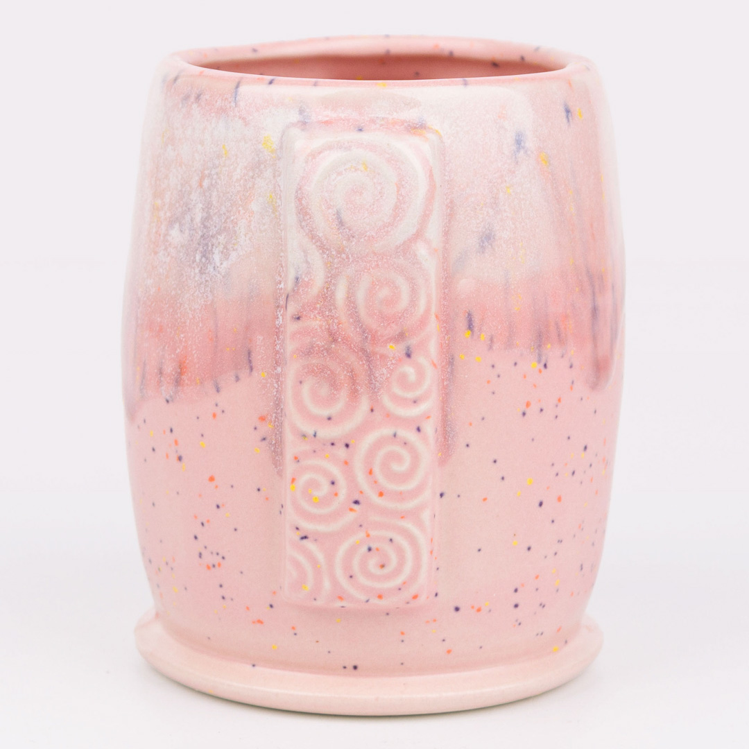SW-230 Pink Speck over SW-408 White Flux
